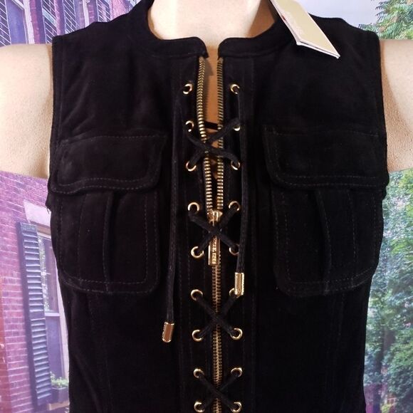 Michael Kors Black Suede Dress XS - Picture 7 of 8